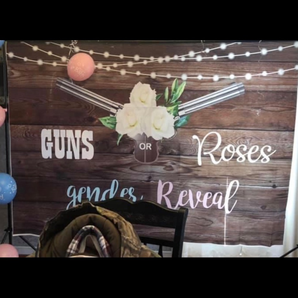 Backdrop for gender reveal